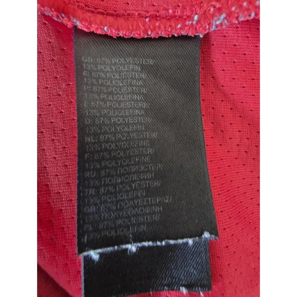 The North Face Polo Shirt Men S Red Striped Short Sleeve Collared Athleisure